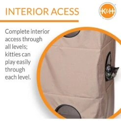 K&H Pet Products Hangin' Cat Condo Door Mounted Cat Furniture 5 Level Heavy Duty Cat Tree For Large Cats -Cat Supplies 75086 PT4. AC SS1800 V1622591288
