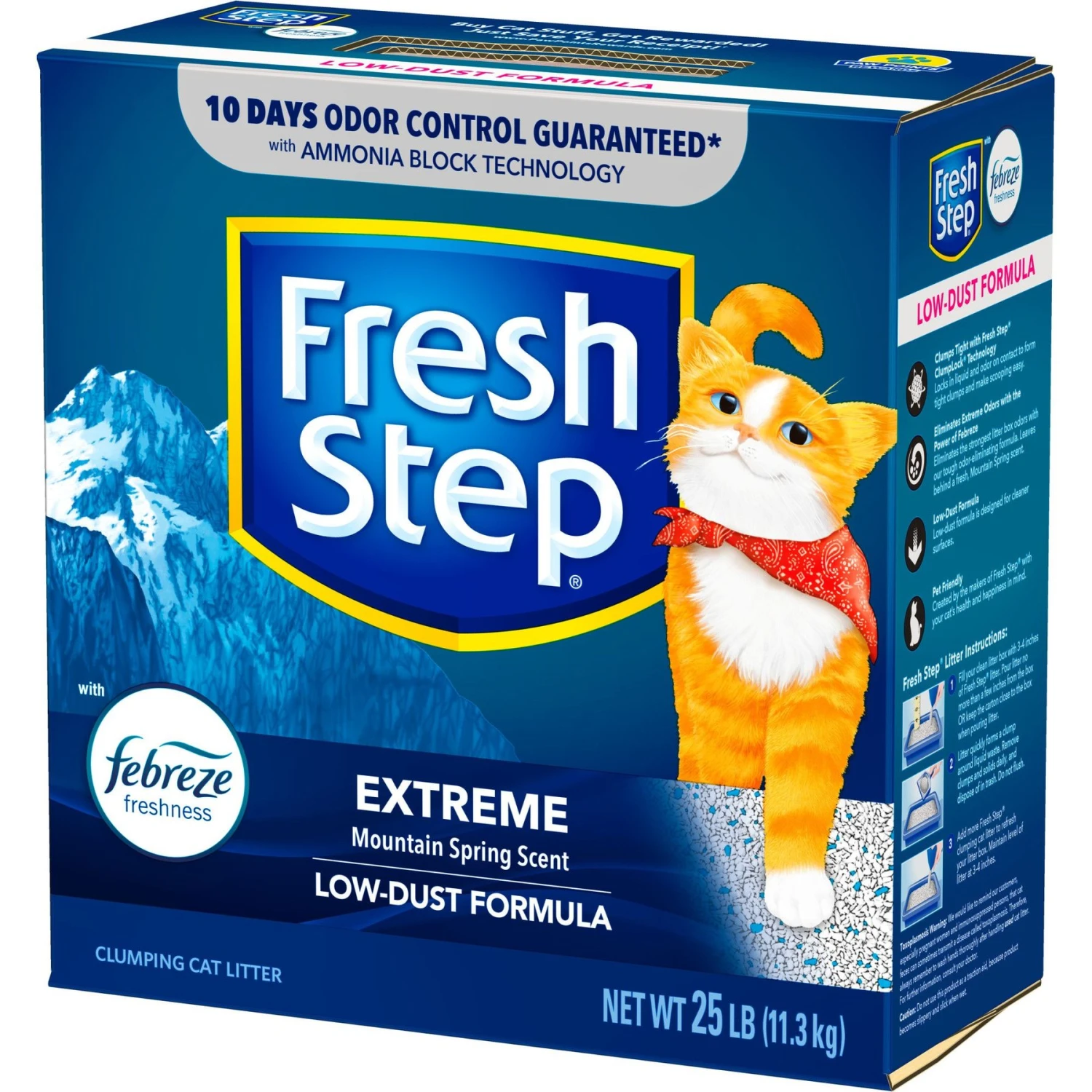 Fresh Step Extreme Odor Control Febreze Scented Clumping Clay Cat Litter 10 Fresh Step Extreme Odor Control Febreze Scented Clumping Clay Cat Litter - Image 8