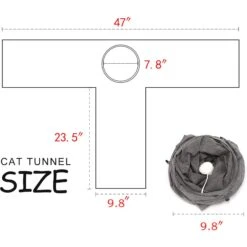 Ownpets T Shape Tunnel Cat Toy -Cat Supplies 759094 PT6. AC SS1800 V1675375866