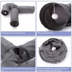 Ownpets U Shape Tunnel Cat Toy -Cat Supplies 759110 PT4. AC SS1800 V1674512017