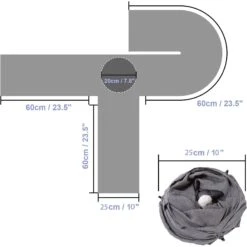 Ownpets U Shape Tunnel Cat Toy -Cat Supplies 759110 PT6. AC SS1800 V1674512022