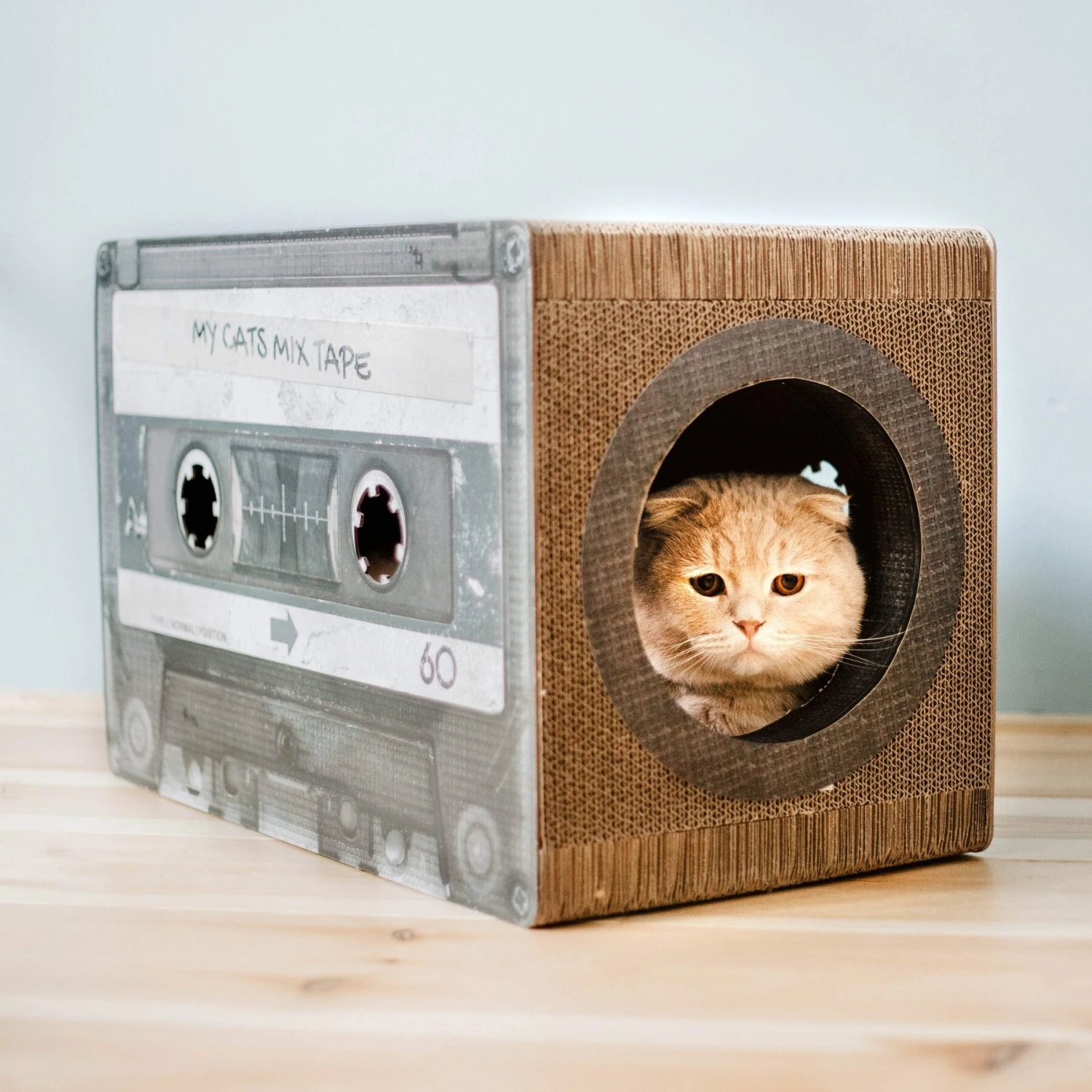 District 70 MIXTAPE Retro Cardboard Cat Scratcher, Large 7 District 70 MIXTAPE Retro Cardboard Cat Scratcher, Large - Image 5