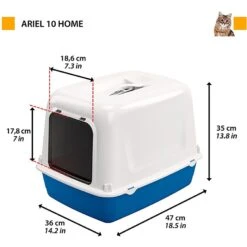 Ferplast Ariel Hooded Litter Box -Cat Supplies 762382 PT1. AC SS1800 V1677248634
