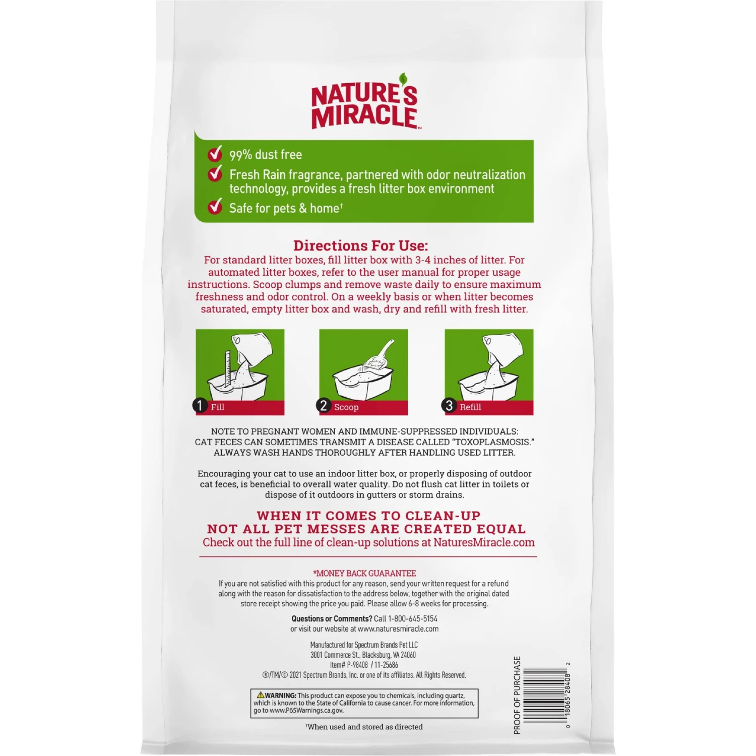 Nature's Miracle Multi-Cat Clumping Clay Cat Litter, 40-lb Bag 4 Nature's Miracle Multi-Cat Clumping Clay Cat Litter, 40-lb Bag - Image 2