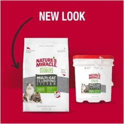Nature's Miracle Multi-Cat Clumping Clay Cat Litter, 40-lb Bag 14 Nature's Miracle Multi-Cat Clumping Clay Cat Litter, 40-lb Bag -Cat Supplies 767550 PT4. AC SS1800 V1675712664