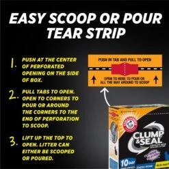 Arm & Hammer Litter Clump & Seal Complete Odor Sealing Clumping Cat Litter -Cat Supplies 78018 PT2. AC SS1800 V1665669288
