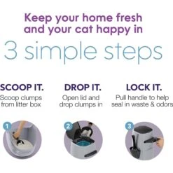 Litter Genie Plus Cat Litter Disposal System -Cat Supplies 780782 PT4. AC SS1800 V1684608356