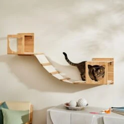 Frisco Cushioned Wall Mounted Cat Wall Shelf & Frisco Cat Silhouette With Bridge Wall Mounted Cat Wall Shelves 16 Frisco Cushioned Wall Mounted Cat Wall Shelf & Frisco Cat Silhouette With Bridge Wall Mounted Cat Wall Shelves -Cat Supplies 785550 PT5. AC SS1800 V1677600274