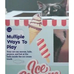 Catstages Kitty Cat Play Condo Ice Cream Truck Cat Toy, Mint -Cat Supplies 786934 PT3. AC SS1800 V1682618054