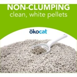 Okocat Dust-Free Unscented Non-Clumping Paper Pellet Cat Litter -Cat Supplies 78964 PT5. AC SS1800 V1588887357