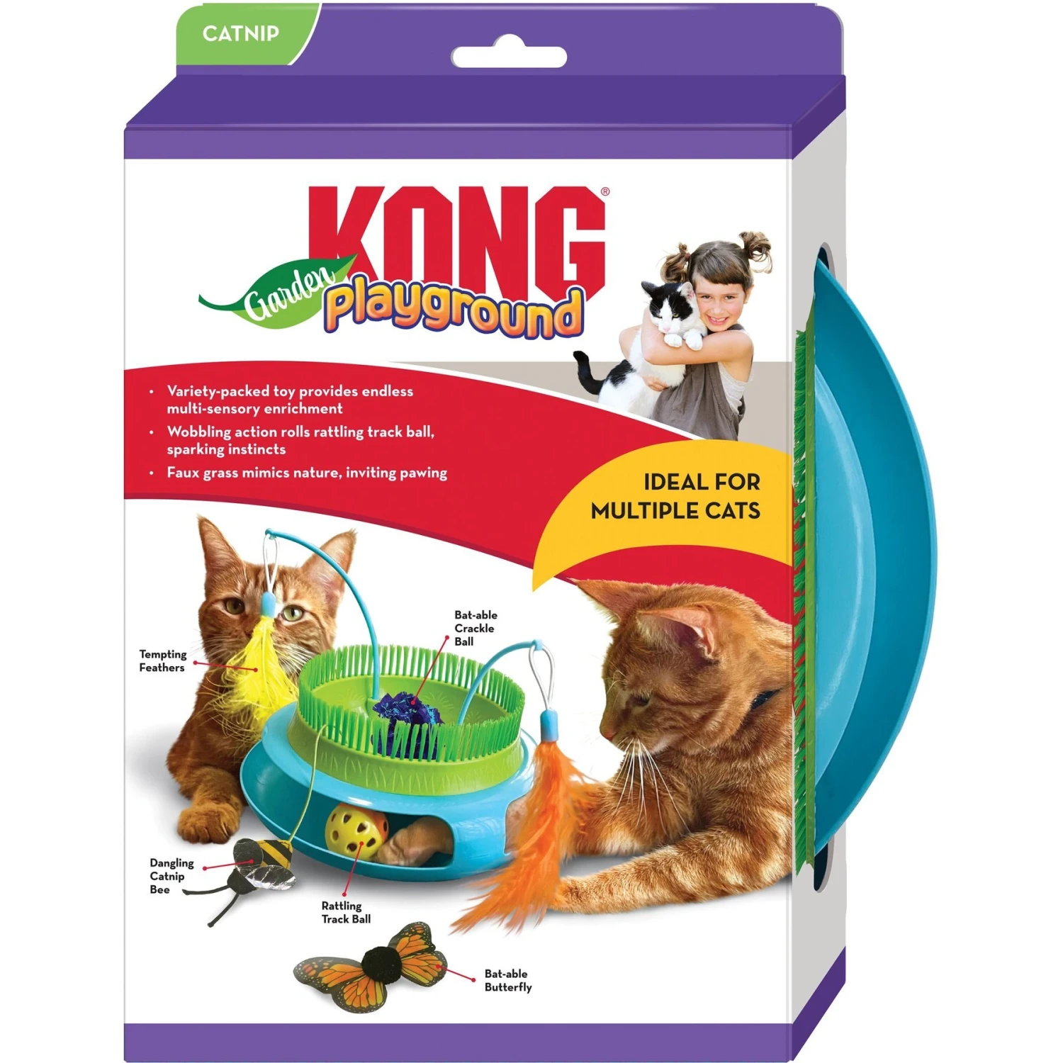 KONG Playground Garden Cat Toy, Green 5 KONG Playground Garden Cat Toy, Green - Image 3