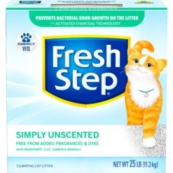 Fresh Step Simply Unscented Clumping Clay Cat Litter -Cat Supplies 80298 PT6. AC SS1800 V1694455089
