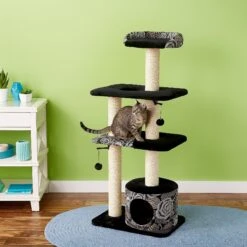 MidWest Feline Nuvo Tower 50.5-in Faux Fur Cat Tree & Condo