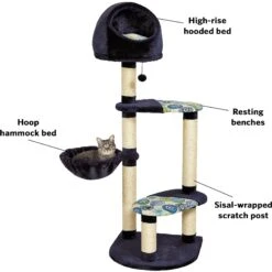 MidWest Feline Nuvo Resort 60-in Faux Fur Cat Tree -Cat Supplies 80352 PT8. AC SS1800 V1525271859
