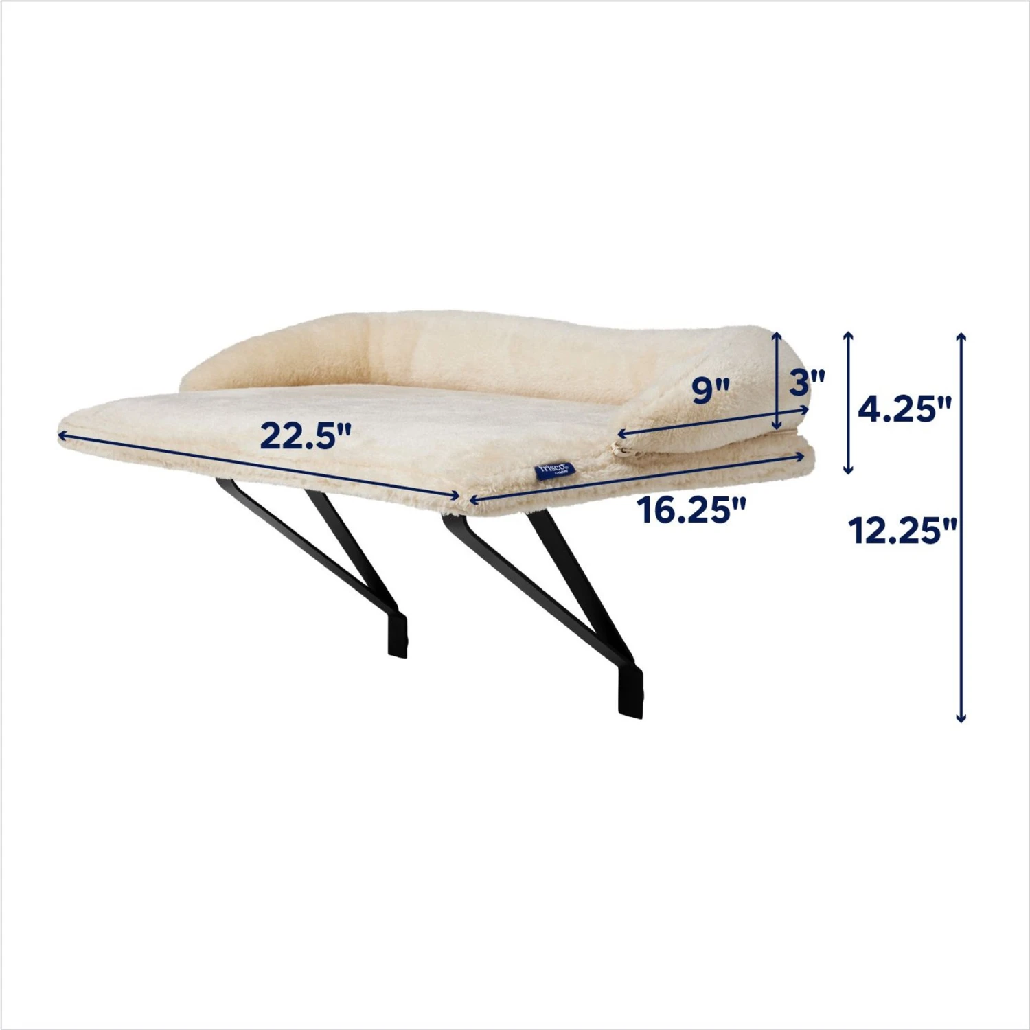 Frisco Plush Cat Window Perch With Removeable Bolster 4 Frisco Plush Cat Window Perch With Removeable Bolster - Image 2