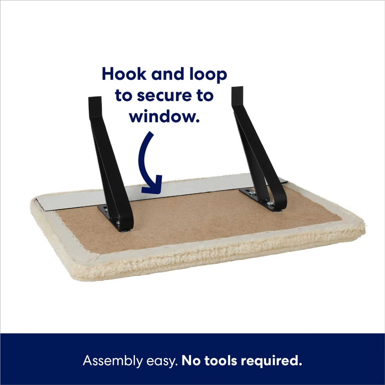 Frisco Plush Cat Window Perch With Removeable Bolster 7 Frisco Plush Cat Window Perch With Removeable Bolster - Image 5