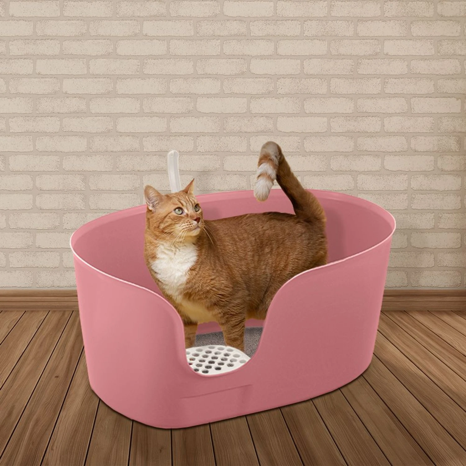 Richell PAW TRAX High Wall Cat Litter Box, X-Large 6 Richell PAW TRAX High Wall Cat Litter Box, X-Large - Image 4