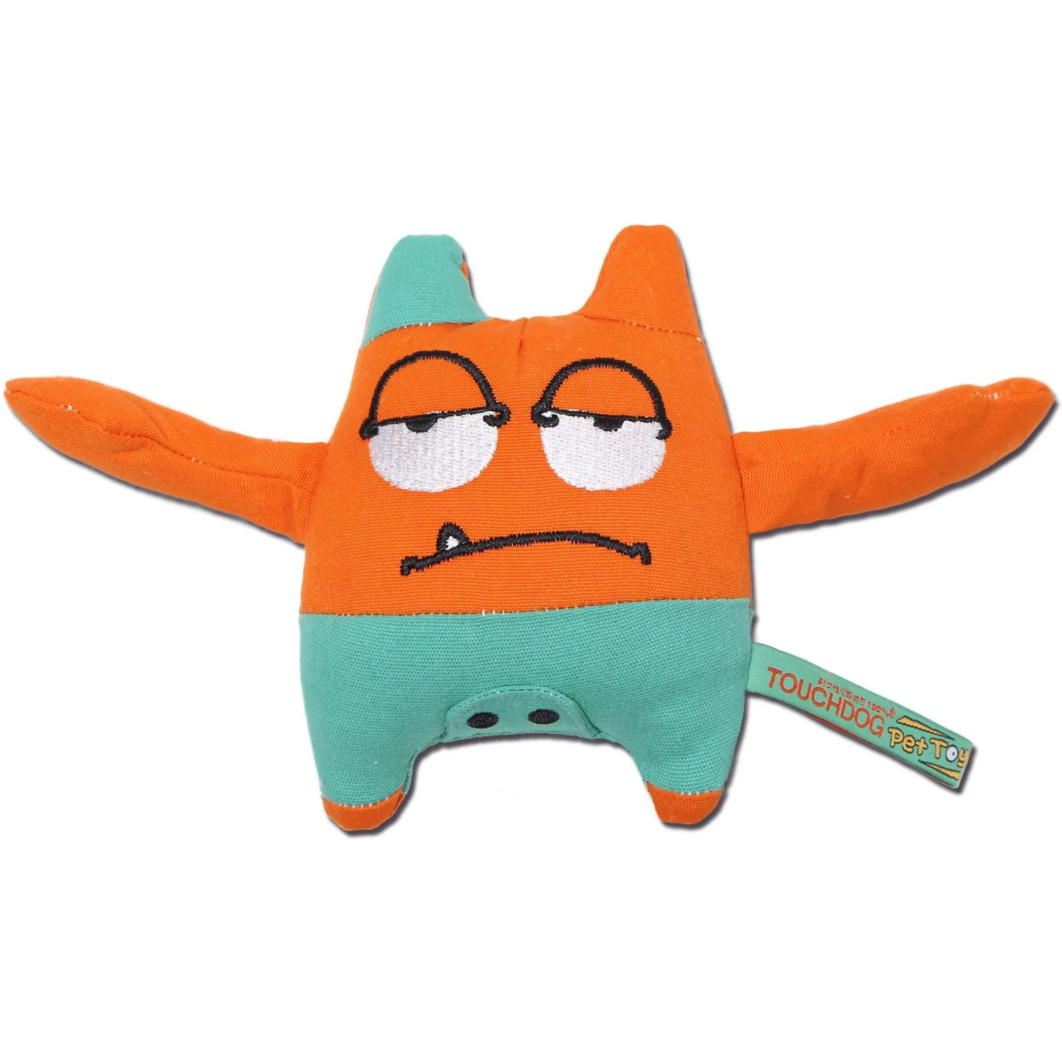 Touchdog Cartoon Sleepy Monster Plush Dog Toy 3 Touchdog Cartoon Sleepy Monster Plush Dog Toy