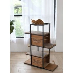 ZooVilla Country Crate Cat Tree, Brown 8 ZooVilla Country Crate Cat Tree, Brown -Cat Supplies 823982 PT2. AC SS1800 V1683568185