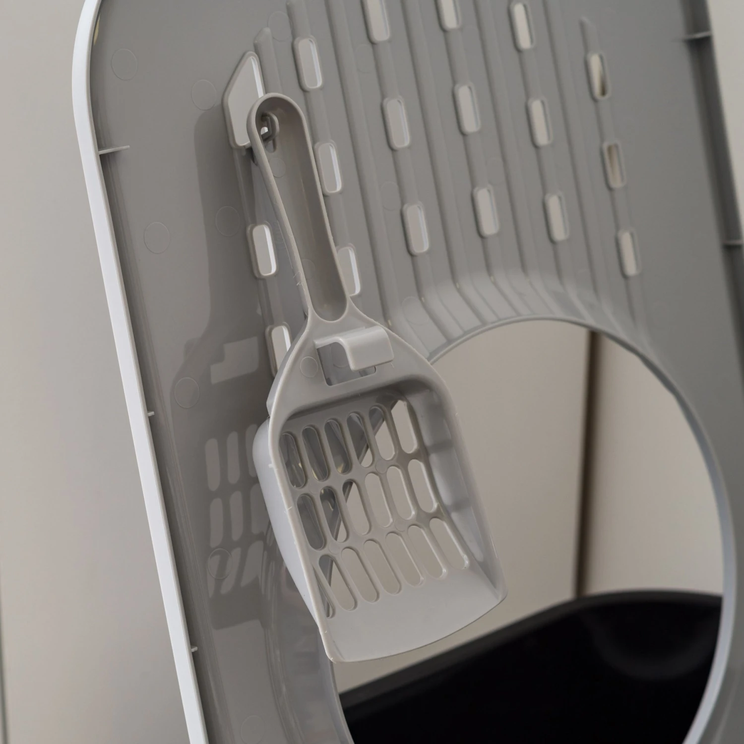 IRIS USA Square Top Entry Cat Litter Box With Scoop, Large 9 IRIS USA Square Top Entry Cat Litter Box With Scoop, Large - Image 7