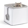 IRIS USA Premium Square Top Entry Cat Litter Box With Scoop, White & Gray, Large 1 IRIS USA Premium Square Top Entry Cat Litter Box With Scoop, White & Gray, Large -Cat Supplies 846654 MAIN. AC SS1800 V1683835902