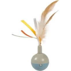 SmartyKat Instincts Rowdy Ribbons Electronic Motion Spinning Ball Cat Toy