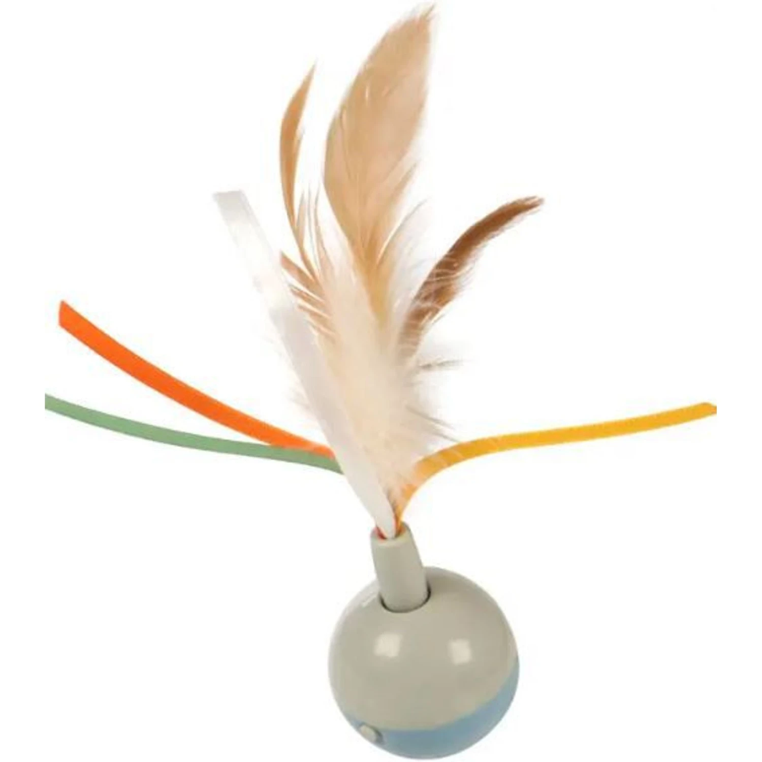 SmartyKat Instincts Rowdy Ribbons Electronic Motion Spinning Ball Cat Toy 4 SmartyKat Instincts Rowdy Ribbons Electronic Motion Spinning Ball Cat Toy - Image 2