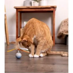 SmartyKat Instincts Rowdy Ribbons Electronic Motion Spinning Ball Cat Toy 8 SmartyKat Instincts Rowdy Ribbons Electronic Motion Spinning Ball Cat Toy -Cat Supplies 847046 PT2. AC SS1800 V1684443119