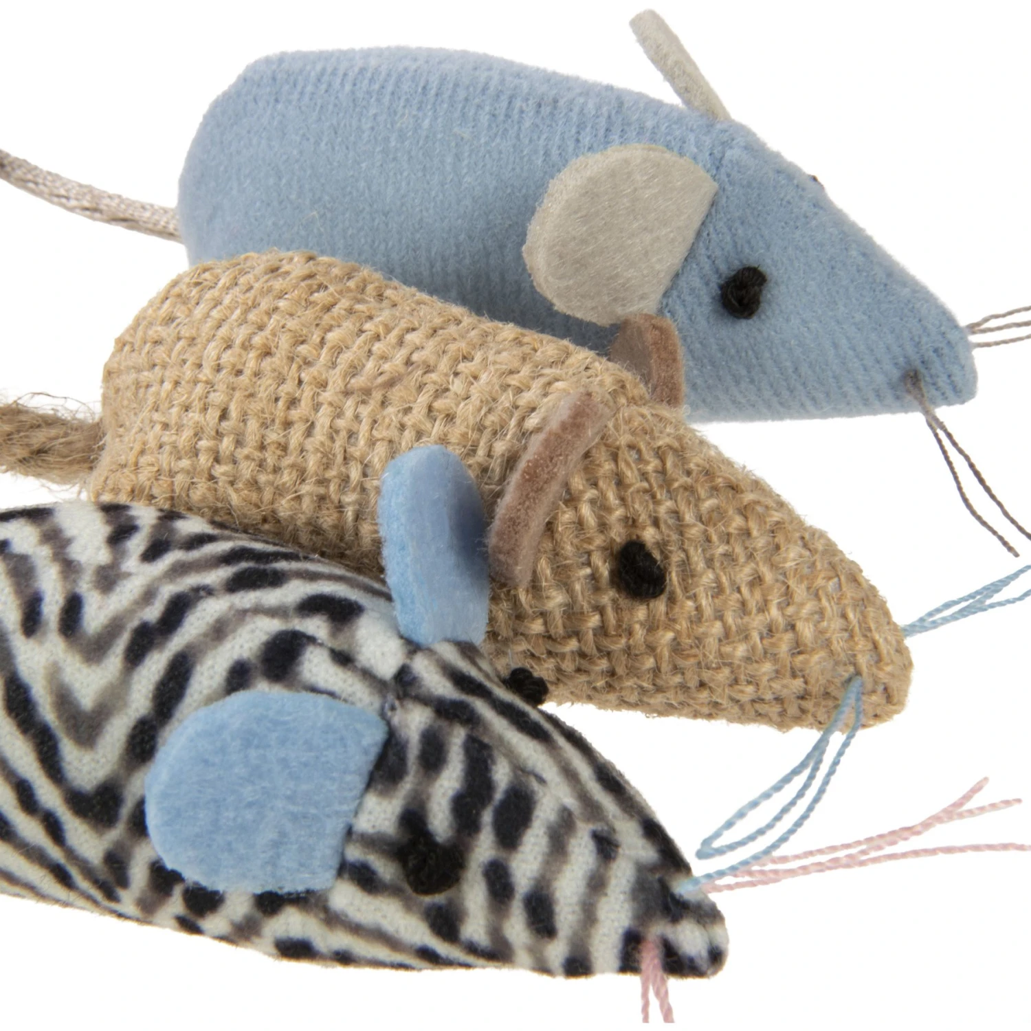 SmartyKat Instincts Catnip Caravan HappyNip Silvervine Toss & Bat Plush Mice Cat Toys, 3-pack 9 SmartyKat Instincts Catnip Caravan HappyNip Silvervine Toss & Bat Plush Mice Cat Toys, 3-pack - Image 7
