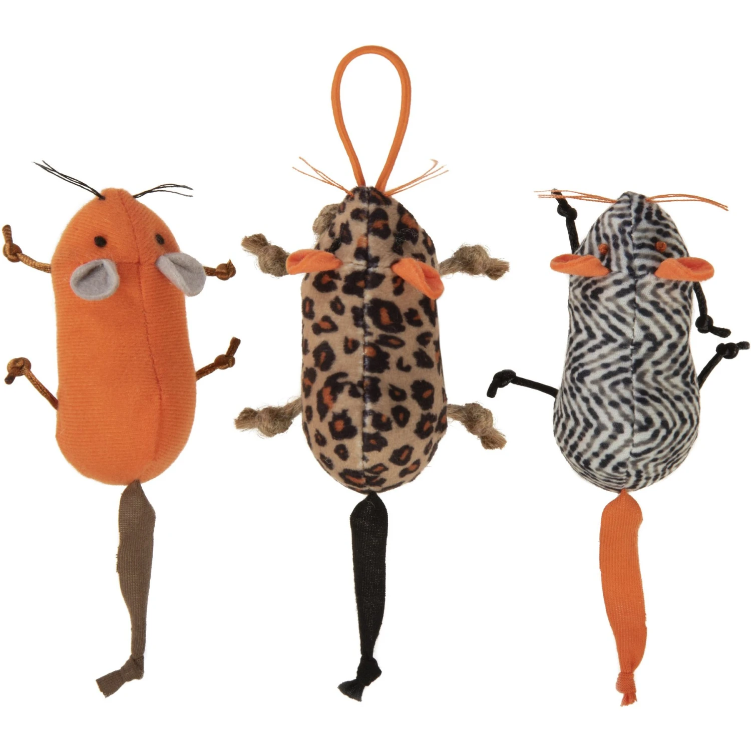 SmartyKat Instincts Safari Sneakers HappyNip Silvervine & Catnip Plush Cat Toys & Launcher Cat Toy, 3-pack & 1 Count 6 SmartyKat Instincts Safari Sneakers HappyNip Silvervine & Catnip Plush Cat Toys & Launcher Cat Toy, 3-pack & 1 Count - Image 4