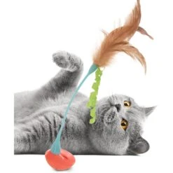 SmartyKat Instincts Rowdy Rocker Self-Righting Wand With Feathers & Ribbons Cat Toy 15 SmartyKat Instincts Rowdy Rocker Self-Righting Wand With Feathers & Ribbons Cat Toy -Cat Supplies 847286 PT6. AC SS1800 V1683728529