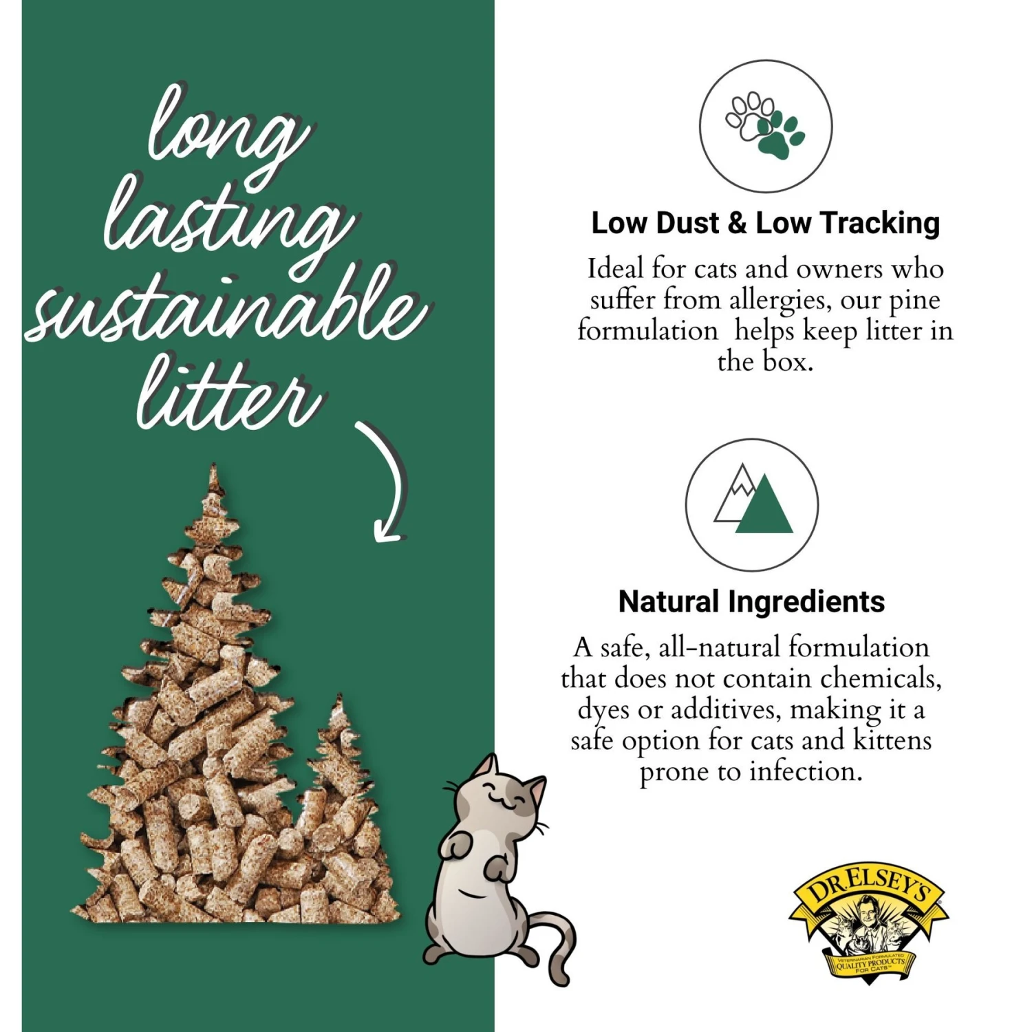 Dr. Elsey's Pine All-Natural Kiln-Dried Cat Litte 6 Dr. Elsey's Pine All-Natural Kiln-Dried Cat Litte - Image 4