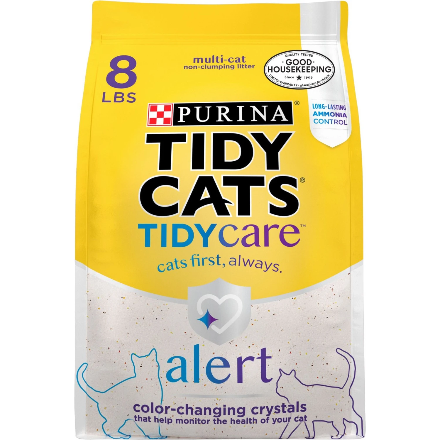 Tidy Cats Alert Health Monitoring Unscented Non-Clumping Cat Litter, 8-lb Bag 3 Tidy Cats Alert Health Monitoring Unscented Non-Clumping Cat Litter, 8-lb Bag