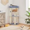 Yaheetech 35.5-in Cat Tree With Space Capsule, Small, Blue & Beige -Cat Supplies 871726 MAIN. AC SS1800 V1686243465