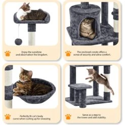 Yaheetech 57-in Cat Tree For Indoor Cats -Cat Supplies 871742 PT5. AC SS1800 V1686246271