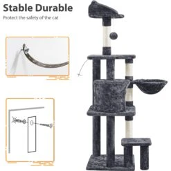 Yaheetech 57-in Cat Tree For Indoor Cats -Cat Supplies 871742 PT8. AC SS1800 V1686247927