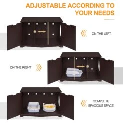 Yaheetech Cat Litter Box Enclosure -Cat Supplies 871886 PT4. AC SS1800 V1686248900