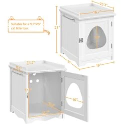 Yaheetech Indoor Cat Litter Box Enclosure 13 Yaheetech Indoor Cat Litter Box Enclosure -Cat Supplies 871918 PT3. AC SS1800 V1686249442