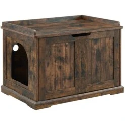 Unipaws Furniture Enclosure Decorative Storage Bench Cat Litter Box -Cat Supplies 880006 PT2. AC SS1800 V1686079646