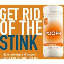 POOPH Kitty Litter Box Saver Cat Deodorizer, 16-oz Bottle -Cat Supplies 889046 PT3. AC SS1800 V1692030536