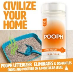 POOPH Kitty Litter Box Saver Cat Deodorizer, 16-oz Bottle -Cat Supplies 889046 PT8. AC SS1800 V1692030533