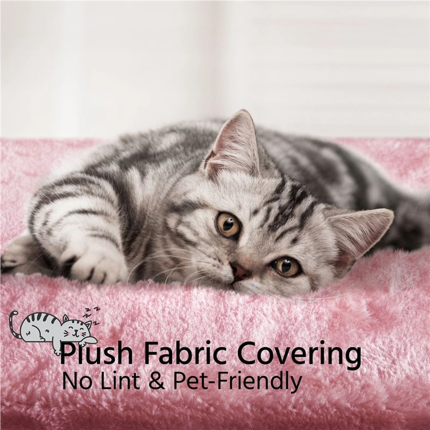 Yaheetech 34.5-in Plush Cover Cat Tree 7 Yaheetech 34.5-in Plush Cover Cat Tree - Image 5