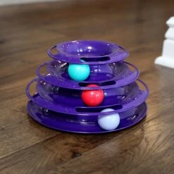 Quirky Kitty Three Layer Ball Track Cat Toy -Cat Supplies 900102 PT3. AC SS1800 V1689014085
