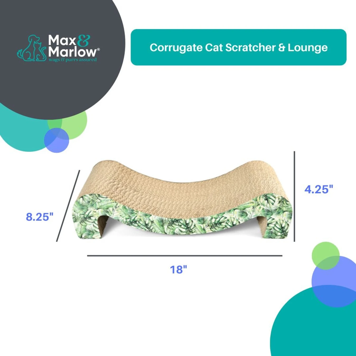 Max & Marlow M Corrugate Cat Scratcher 5 Max & Marlow M Corrugate Cat Scratcher - Image 3