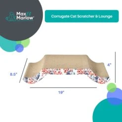 Max & Marlow Curled Side Corrugate Cat Scratcher 11 Max & Marlow Curled Side Corrugate Cat Scratcher -Cat Supplies 906526 PT2. AC SS1800 V1689014985