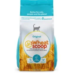SWheat Scoop Fast-Clumping Unscented Natural Clumping Wheat Cat Litter