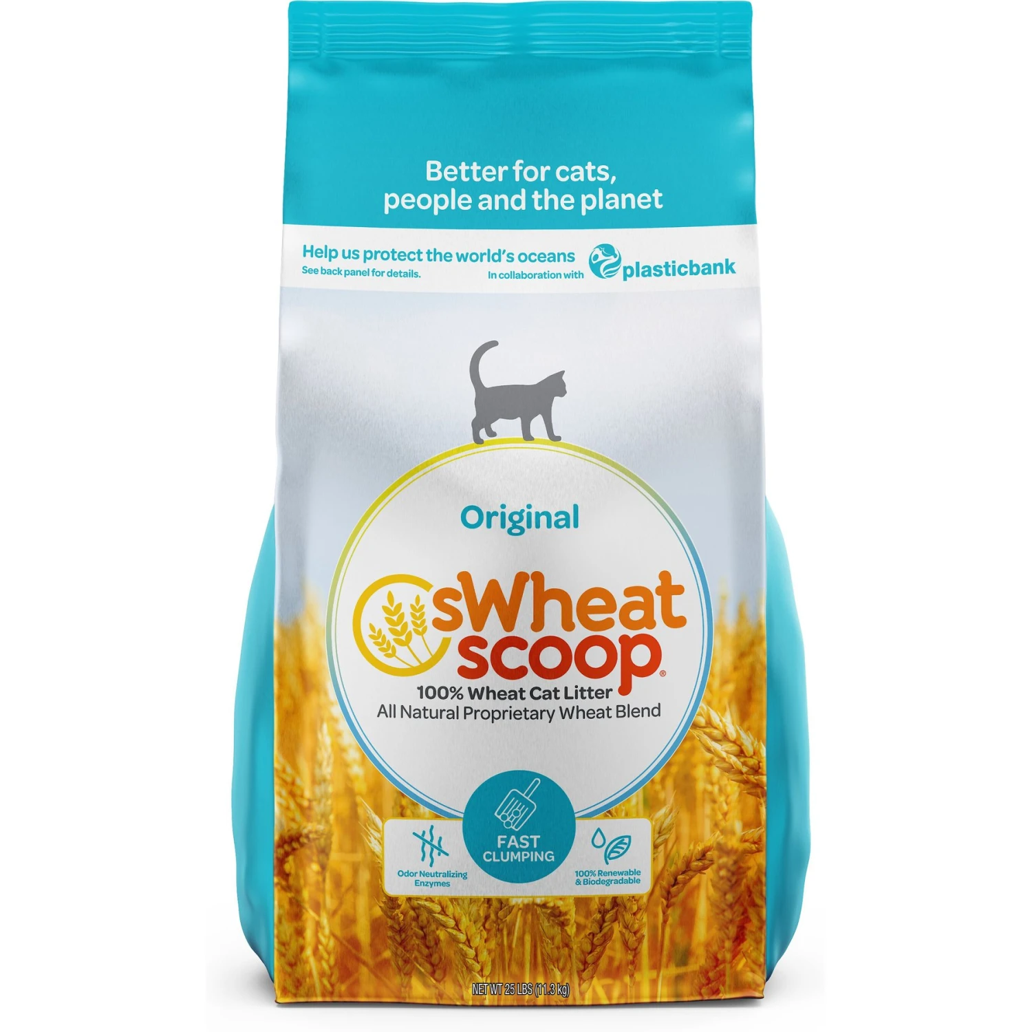 SWheat Scoop Fast-Clumping Unscented Natural Clumping Wheat Cat Litter 3 SWheat Scoop Fast-Clumping Unscented Natural Clumping Wheat Cat Litter