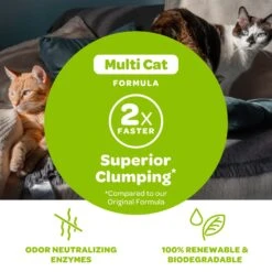 SWheat Scoop Multi-Cat Unscented Natural Clumping Wheat Cat Litter 14 SWheat Scoop Multi-Cat Unscented Natural Clumping Wheat Cat Litter -Cat Supplies 90872 PT5. AC SS1800 V1667518571