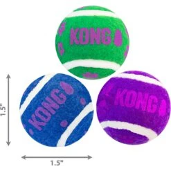KONG Tennis Balls With Bells Cat Toy 12 KONG Tennis Balls With Bells Cat Toy -Cat Supplies 91319 PT2. AC SS1800 V1603134100