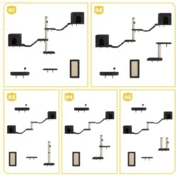 Coziwow Wall Mounted Cat Shelves 14 Coziwow Wall Mounted Cat Shelves -Cat Supplies 918590 PT3. AC SS1800 V1689970415